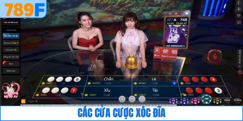Tài Xỉu Chơi Như Nào? Cách Cược & Chiến Lược Đơn Giản 2 Các cửa cược Xóc đĩa