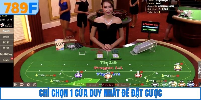 Chỉ chọn 1 cửa duy nhất để đặt cược