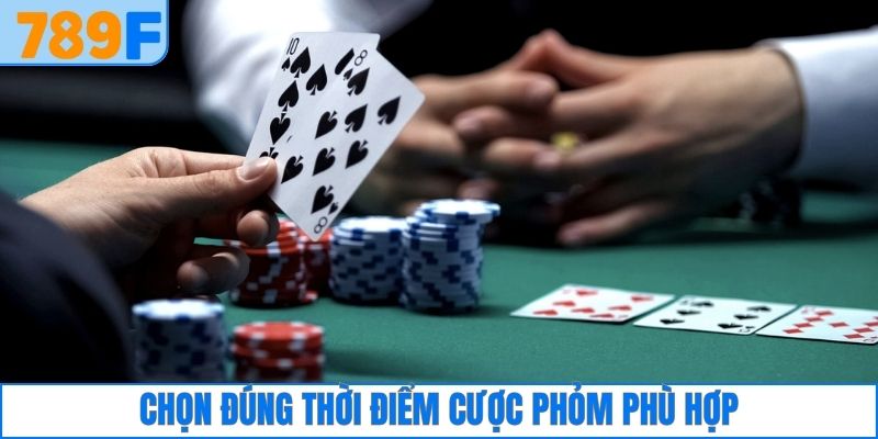 Chọn đúng thời điểm cược Phỏm phù hợp