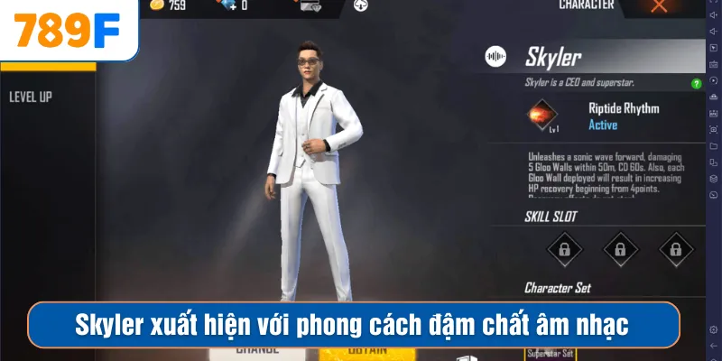 Skyler xuất hiện với phong cách đậm chất âm nhạc